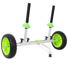Sit On Top Kayak Cart, Heavy-Duty Plug-in Kayak Cart Dolly with 10 Inch PU Wheels,Width Adjustable
