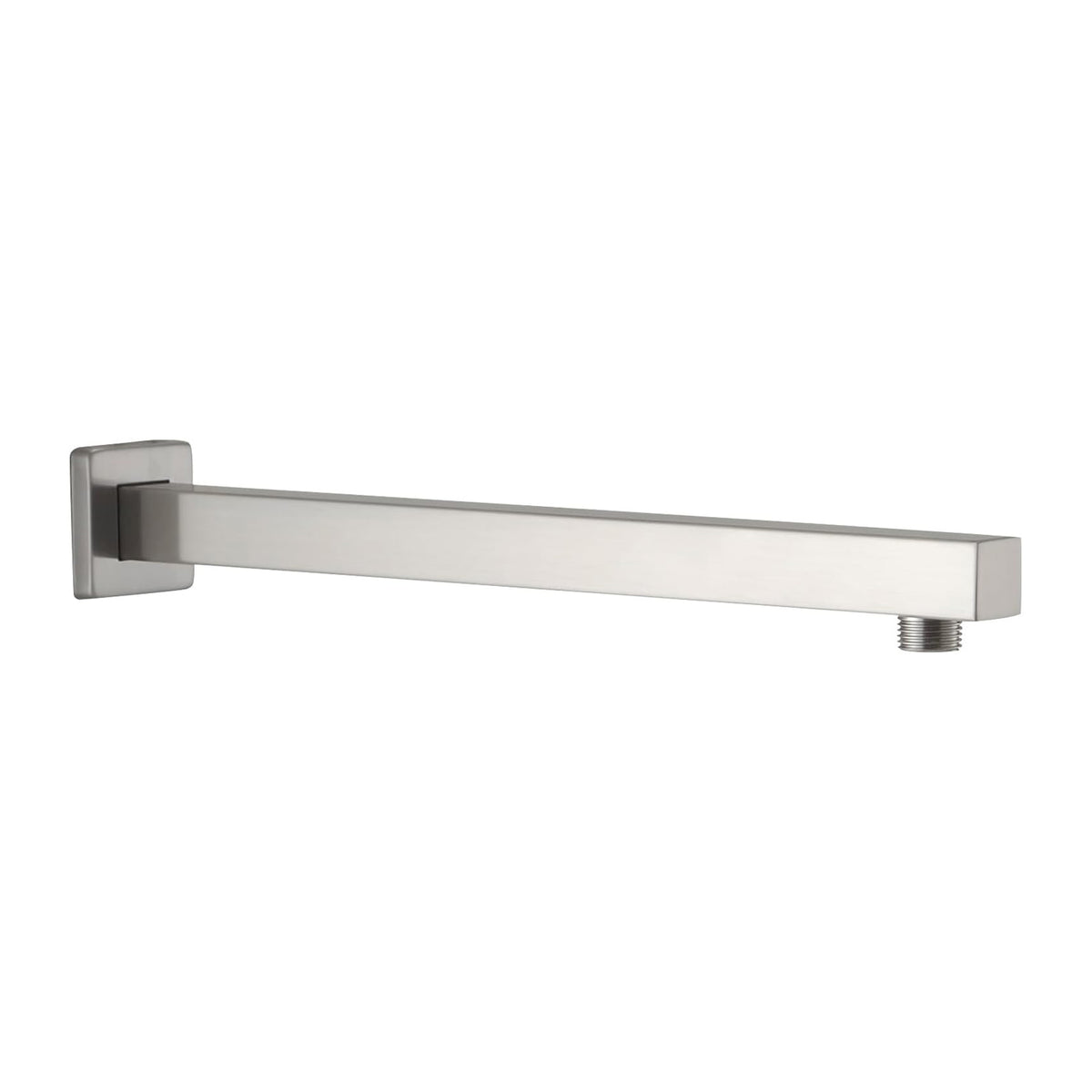 Shower Arm with Flange, 1/2 NPT Tapered Threads, Rain Shower Head Arm, Wall Mount Shower Extension Arm