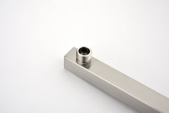 Shower Arm with Flange, 1/2 NPT Tapered Threads, Rain Shower Head Arm, Wall Mount Shower Extension Arm