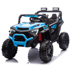 24V 400W Kids Ride On Electric UTV W/Parents Remote Control,Four-Wheel Suspension,LED Lights,Portable Handle,Advanced center panel with USB,MP3,Music,Bluetooth,,Power Display For Kids Aged 3+.