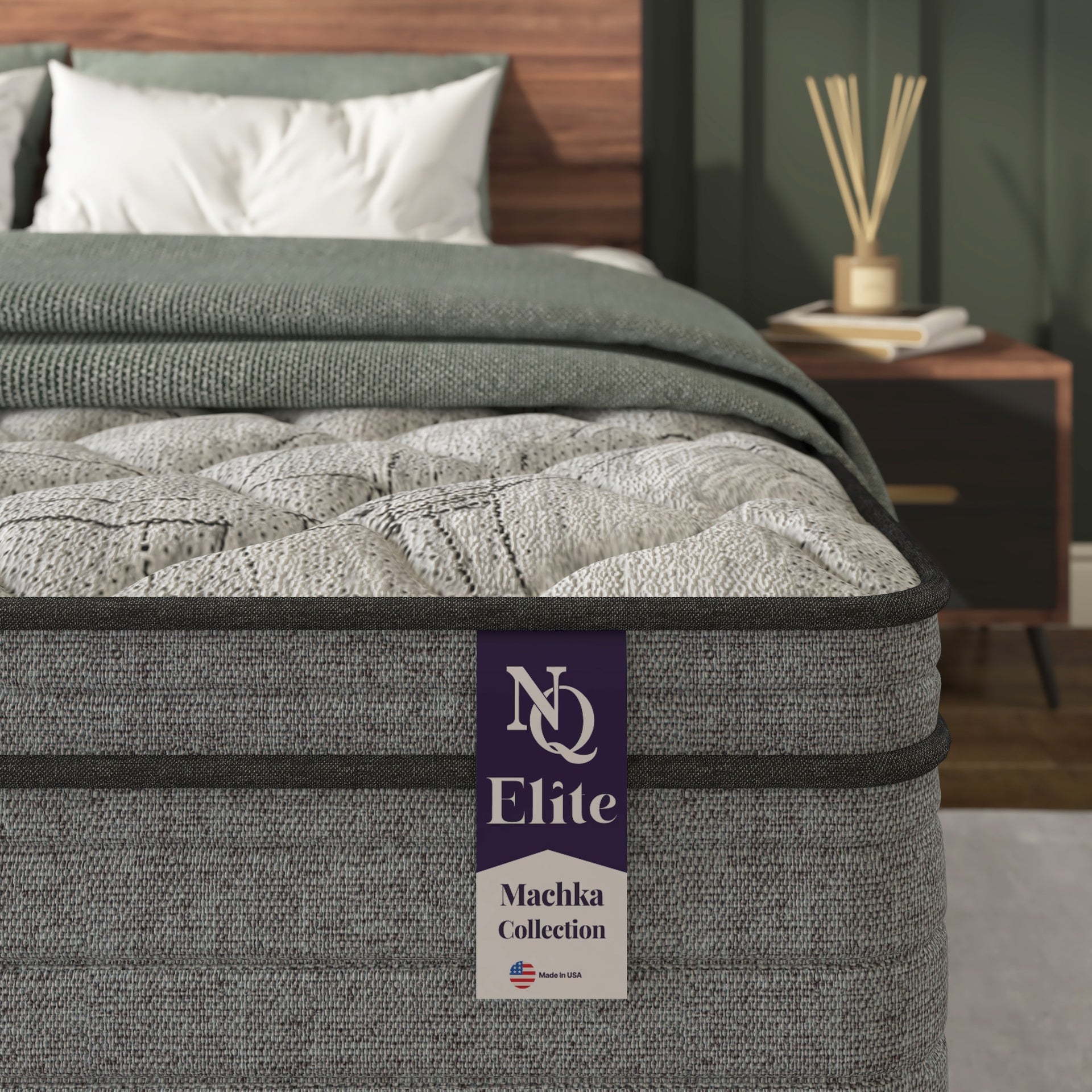 NapQueen Elite Series Machka 10 Inch Twin Size Cooling Gel Memory Foam Hybrid Mattress, CertiPUR-US Certified, Made in USA