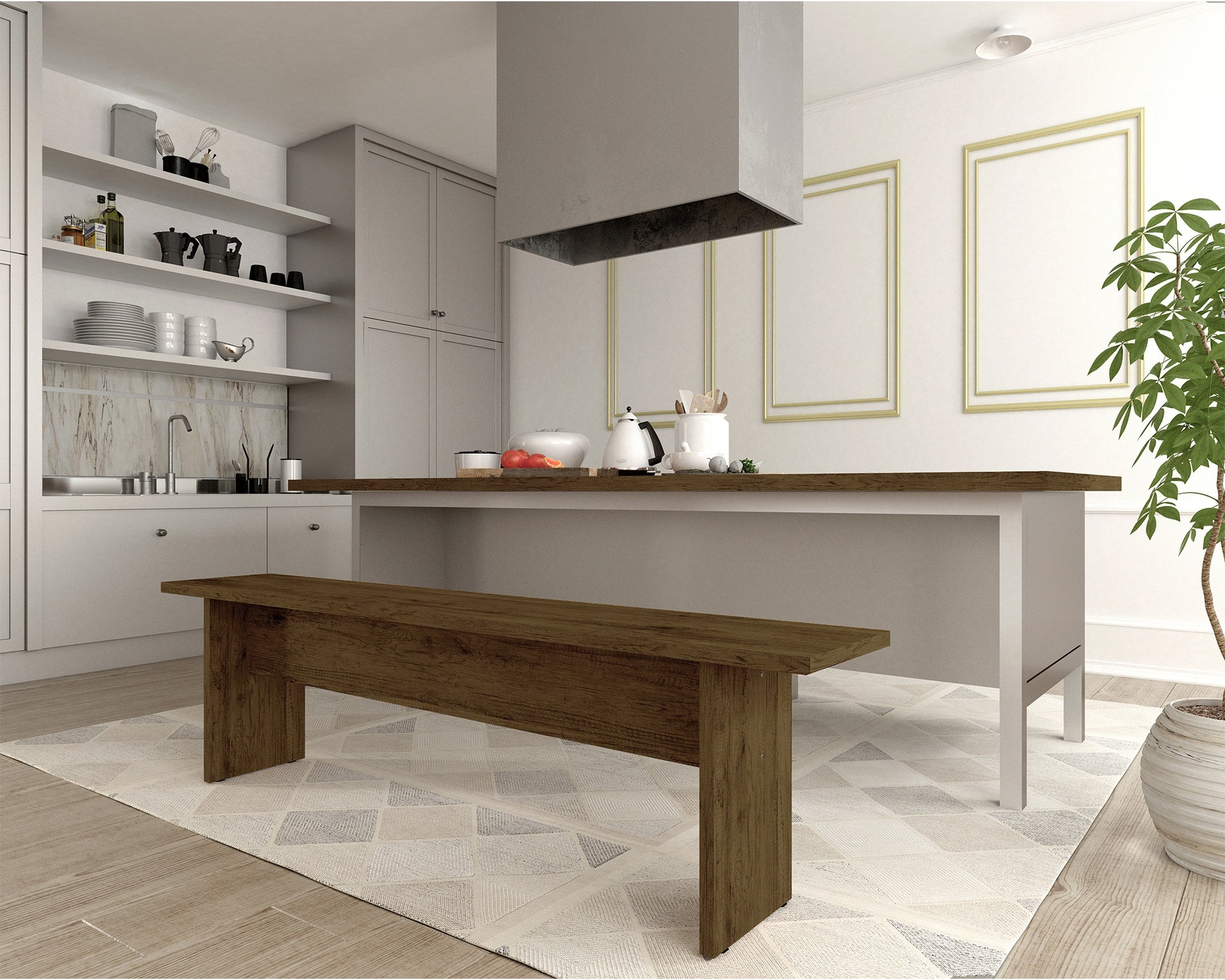 Dining Bench in Natural