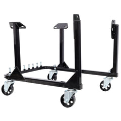 750LBS Engine Cradle with Wheels,Heavy-Duty Steel Motor Holder with 4 Swivel Casters and 4 Hook Positions Easy Assembly
