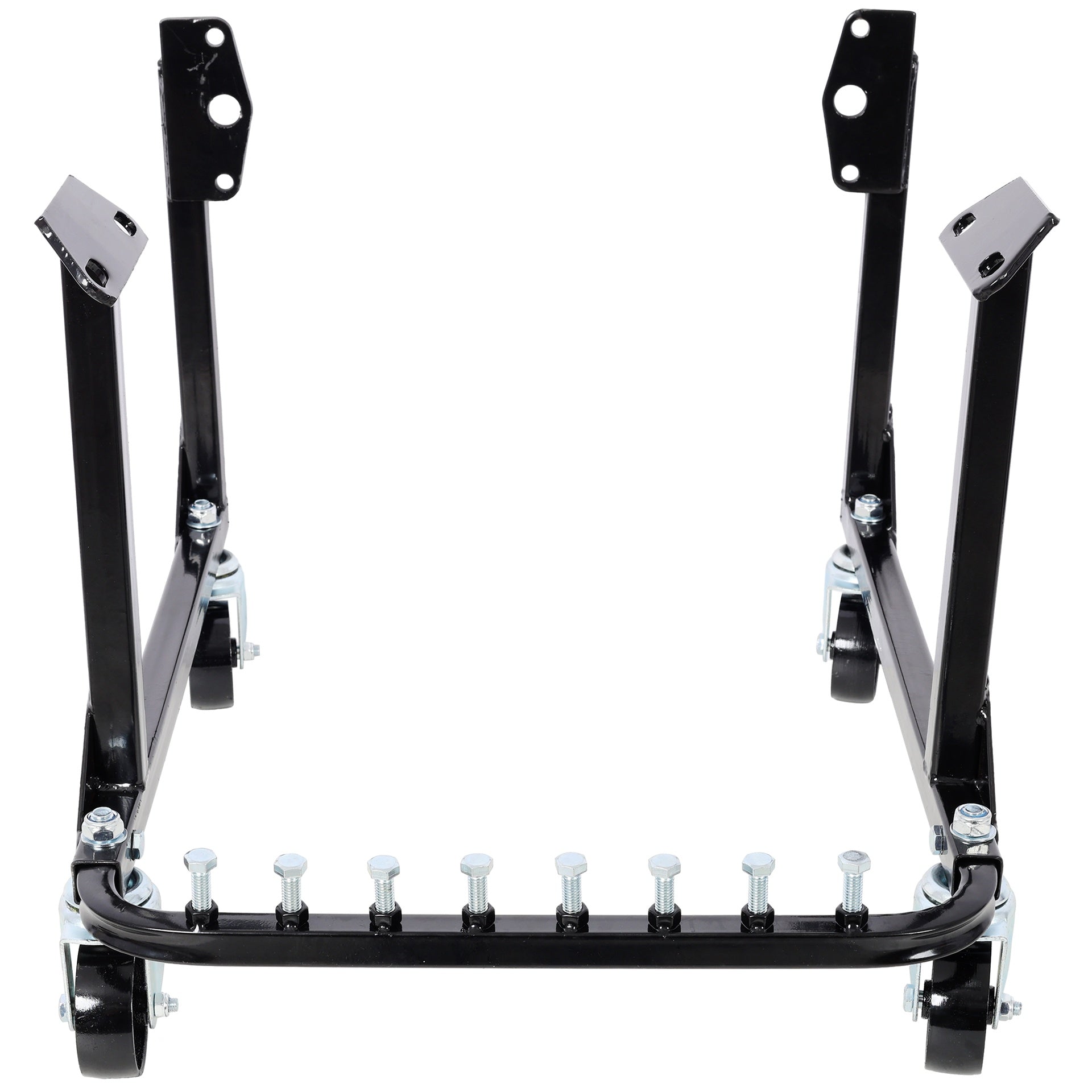 750LBS Engine Cradle with Wheels,Heavy-Duty Steel Motor Holder with 4 Swivel Casters and 4 Hook Positions Easy Assembly