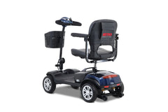 Four wheels Compact Travel Mobility Scooter with 300W Motor for Adult-300lbs, BLUE