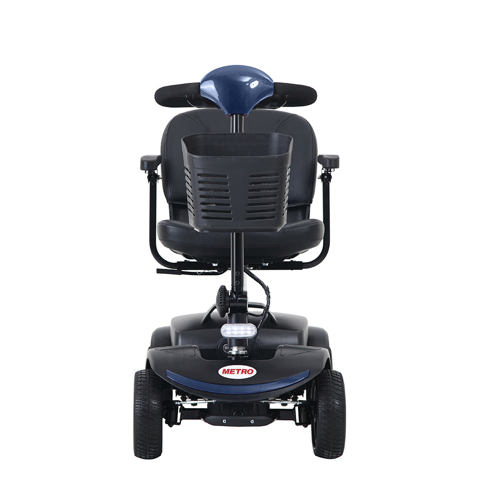 Four wheels Compact Travel Mobility Scooter with 300W Motor for Adult-300lbs, BLUE