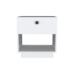 Nightstand Viliigili, One Drawer, White Finish
