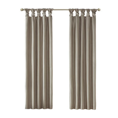 Twist Tab Total Blackout Window Curtain Panel Pewter 50x95" Blackout