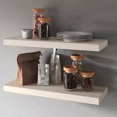 White Oak Floating Shelf