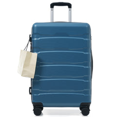 24 Inch Hardshell ABS Checked Luggage, Durable Expandable Travel Suitcase with Spinner Wheels, TSA Lock
