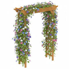 Wooden Arbor, Wedding Arch for Ceremony, Wood Trellis for Plant Climbing, Christmas Decor Pergola for Garden Backyard