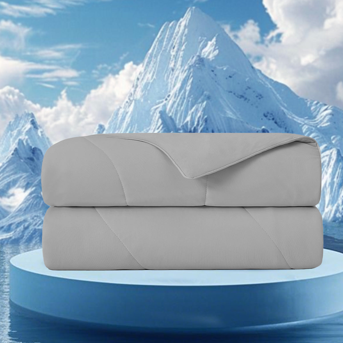 1-Piece 60x90" Cooling DA Comforter,Gray