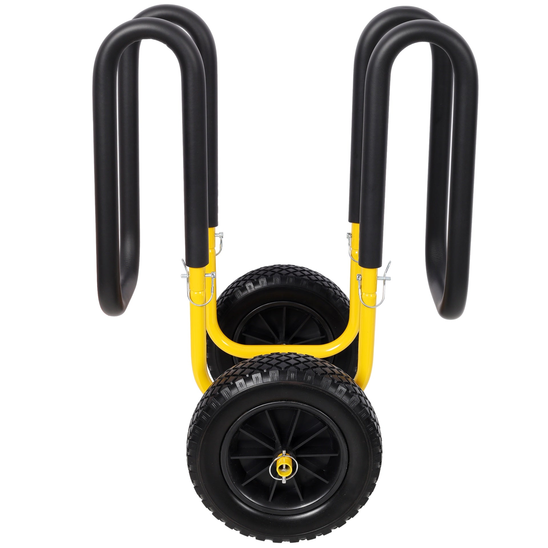 M Shape Suspenz Stand Up Paddle Board & Surfboard Transport Cart With 10in Flat-Free Tires. 150 LBS SUP Carrier Trolley Yelloe Color