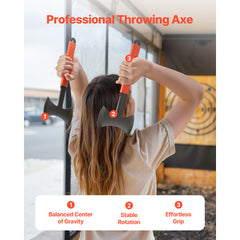 Throwing Axes and Tomahawks 3 Pack 11.9 inch Double Bit Axe Throwing Hatchet Set