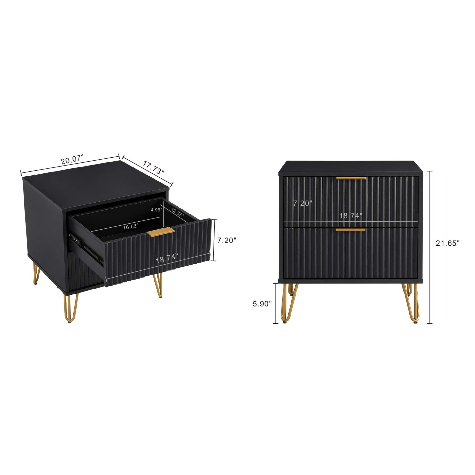 Nightstand in Black
