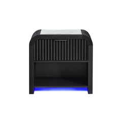 Beverly Black and White Nightstand