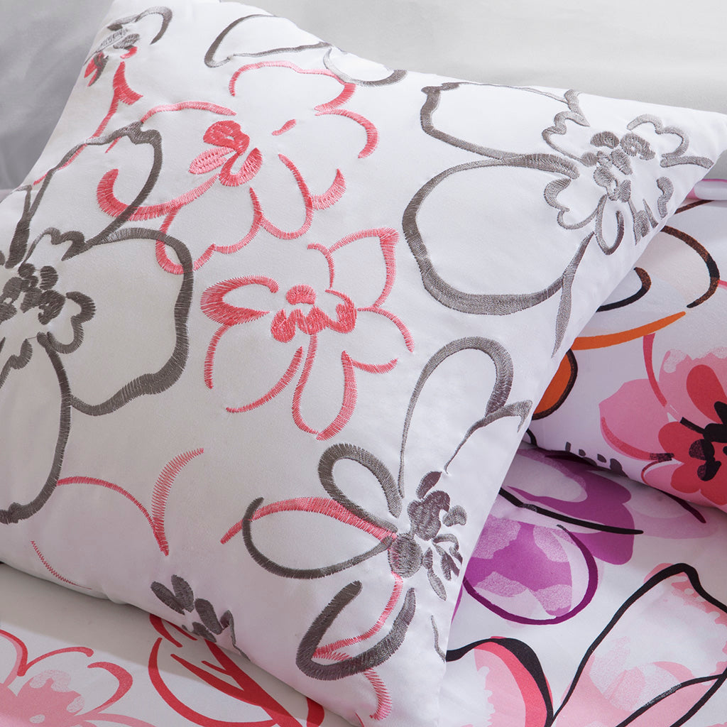 King/Cal King Floral Comforter Set