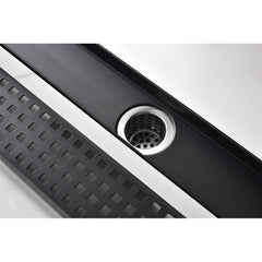 28 Inches Linear Shower Drain, Included Hair Strainer and Leveling Feet