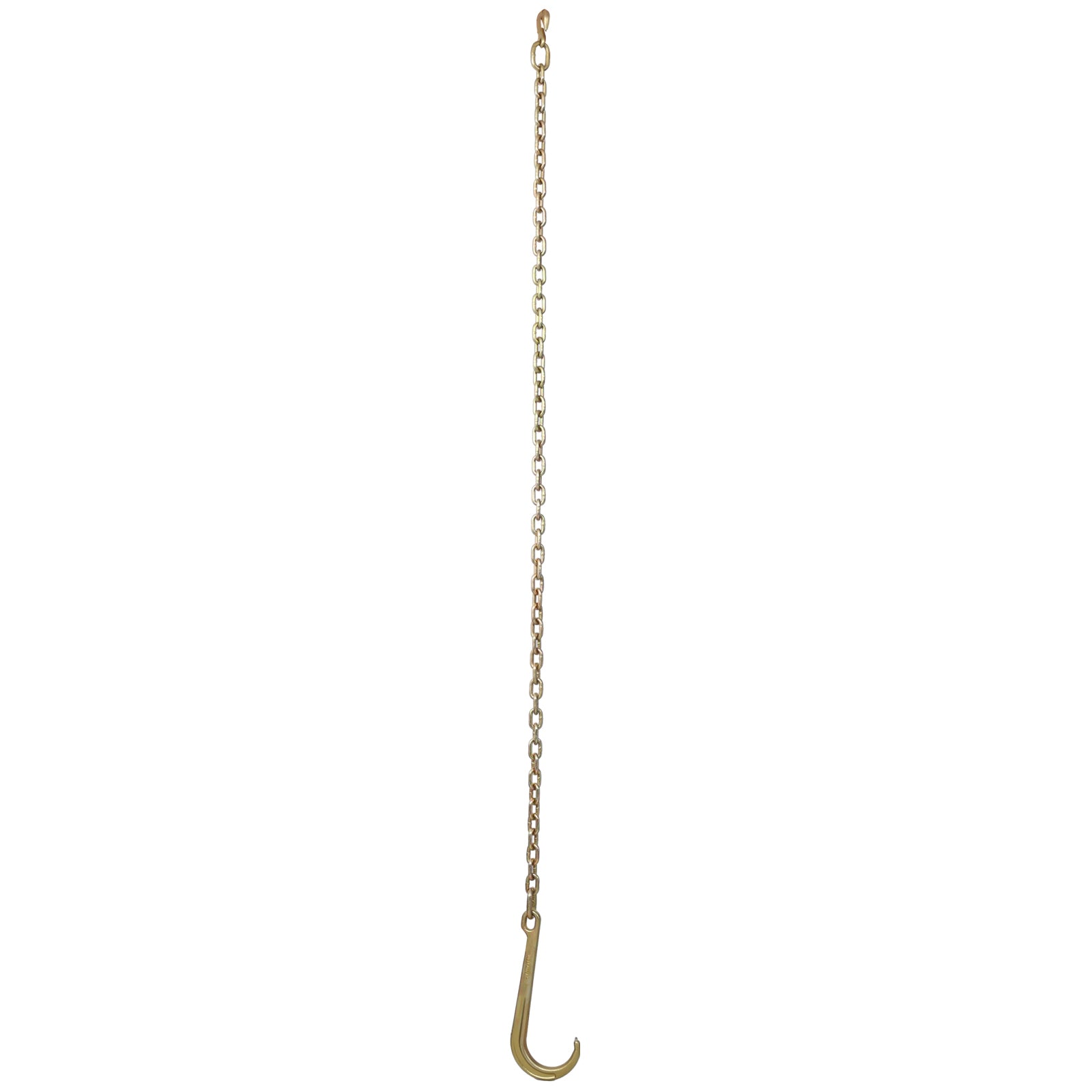 Tow Chain with 15 Inch Forged J Hook and Grab Hook - Grade 70 Chain - 6 Foot - 4,700 Pound Safe Working Load