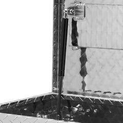 Heavy Duty Aluminum Truck Bed Tool Box, Diamond Plate Tool Box with Side Handle and Lock Keys, Storage Tool Box Chest Box Organizer for Pickup, Truck Bed, RV, Trailer, 48"x15"x15", Silver