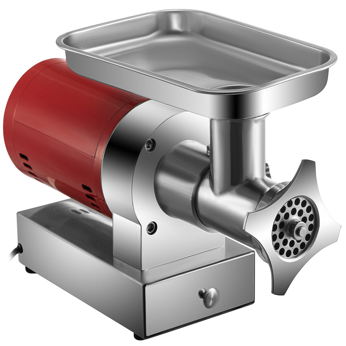 Electric Meat Grinder, 661 Lbs/Hour1100 W Meat Grinder Machine, 1.5 HP Electric Meat Mincer with 2 Grinding Plates, Sausage Kit Set Meat Grinder Heavy Duty, Home Kitchen & Commercial Use Red