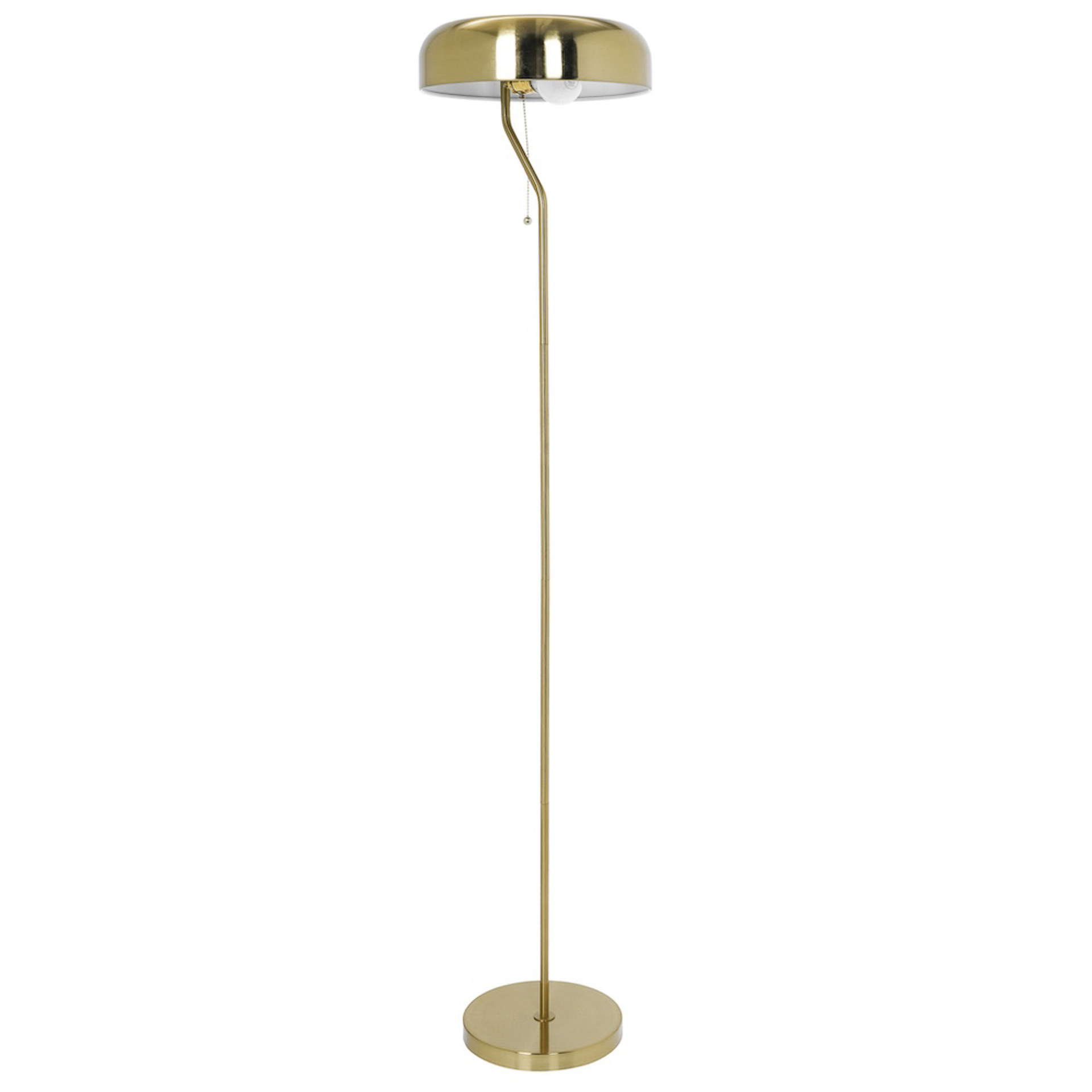 Tall Corner Floor Lamp for Living Room, Bedroom & Office Space Illumination, Spectra Floor Lamp - Gold outer and White inner 110~120V