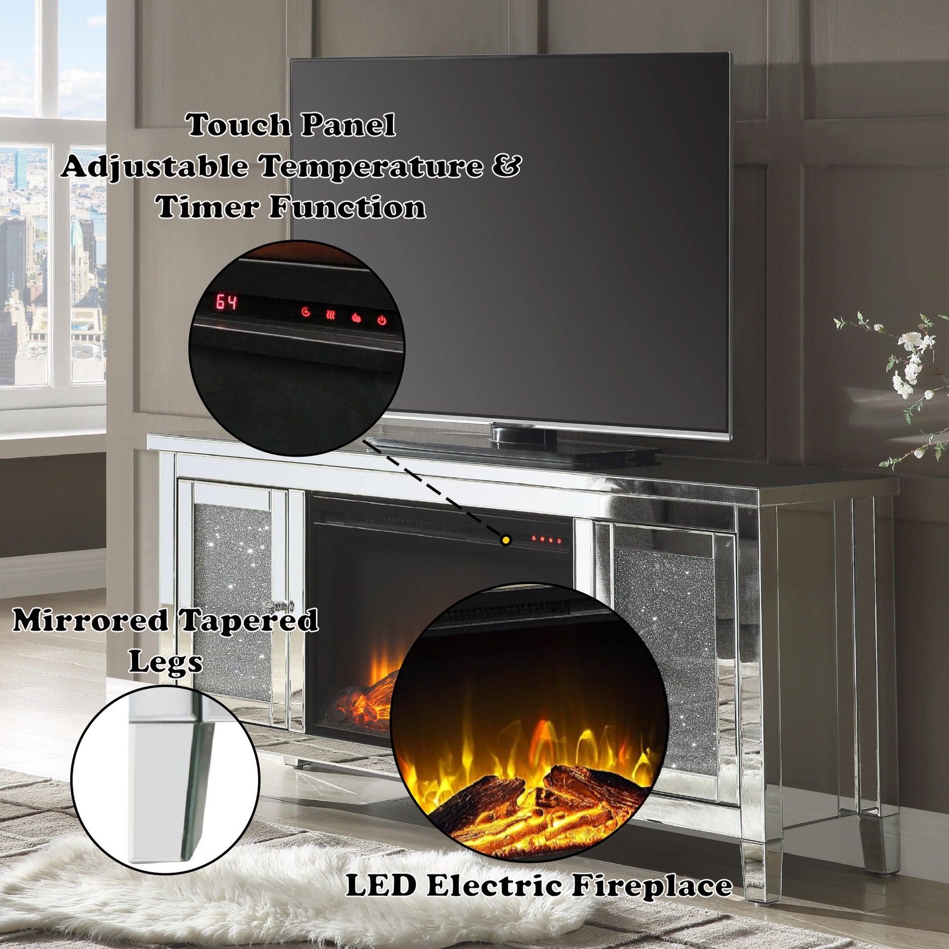 Noralie Tv Stand W/Fireplace