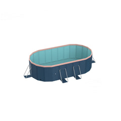 2.1m PVC folding pool (not inflatable) bathes and cools in summer, suitable for outdoor patio beach garden