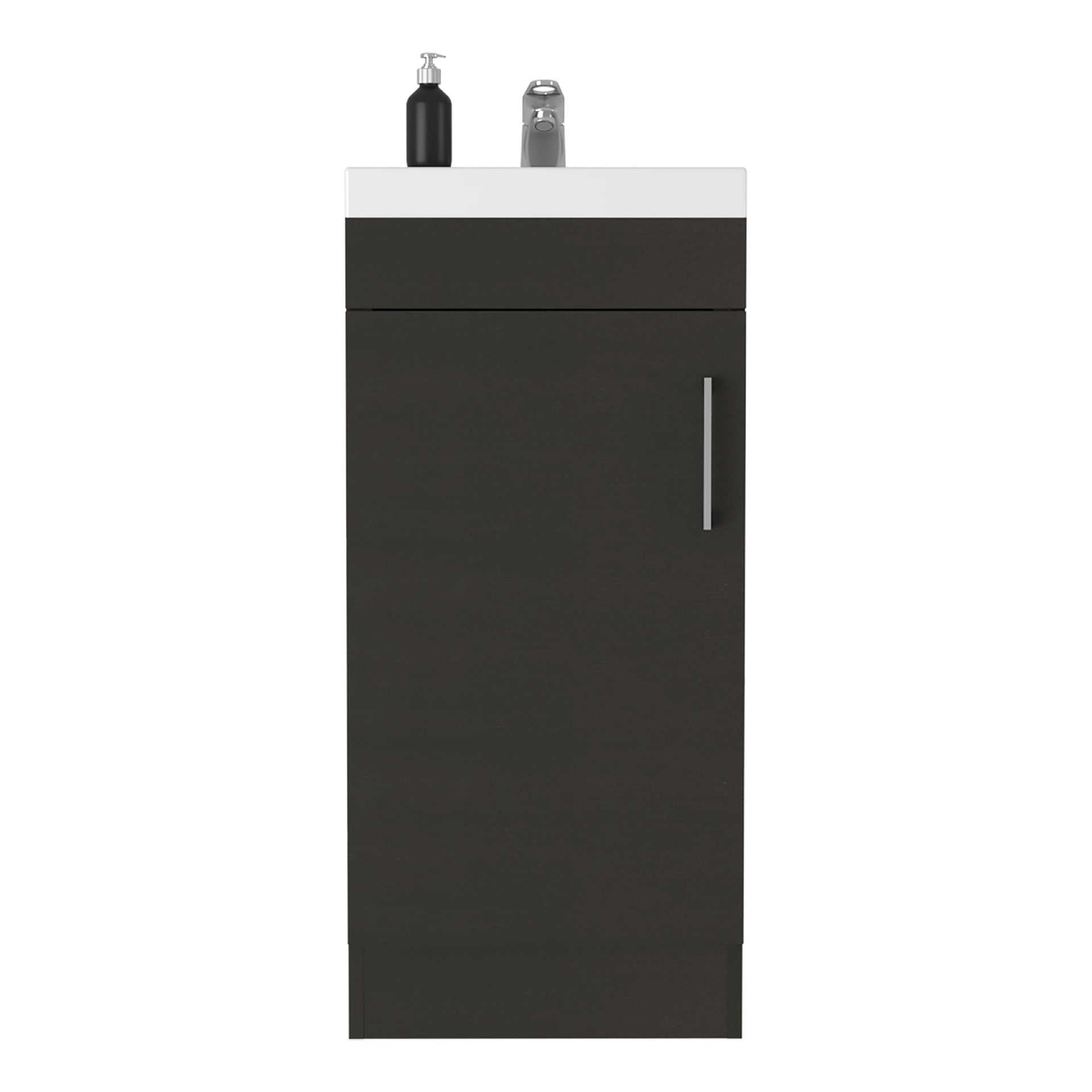 Sevilla Bathroom Vanity with Sink, Single Door Cabinet, Black