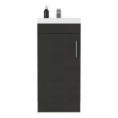 Sevilla Bathroom Vanity with Sink, Single Door Cabinet, Black