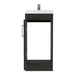 Sevilla Bathroom Vanity with Sink, Single Door Cabinet, Black