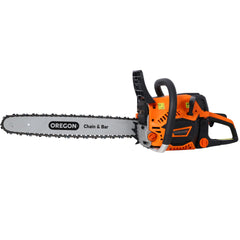 62CC Gas Powered Chainsaw, 20 Inch Oregon Chain&Bar 2-Cycle Petrol Handheld Cordless Chain Saw, Gasoline Gas Chainsaws for Tree Wood Cutting ,WITH OREGON CHAIN&BAR,EPA compliant