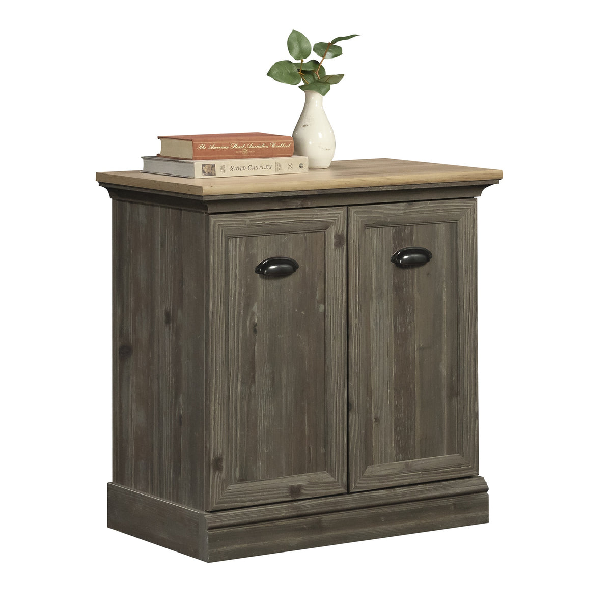 Utility Stand with Adjustable Shelves, Brown finish