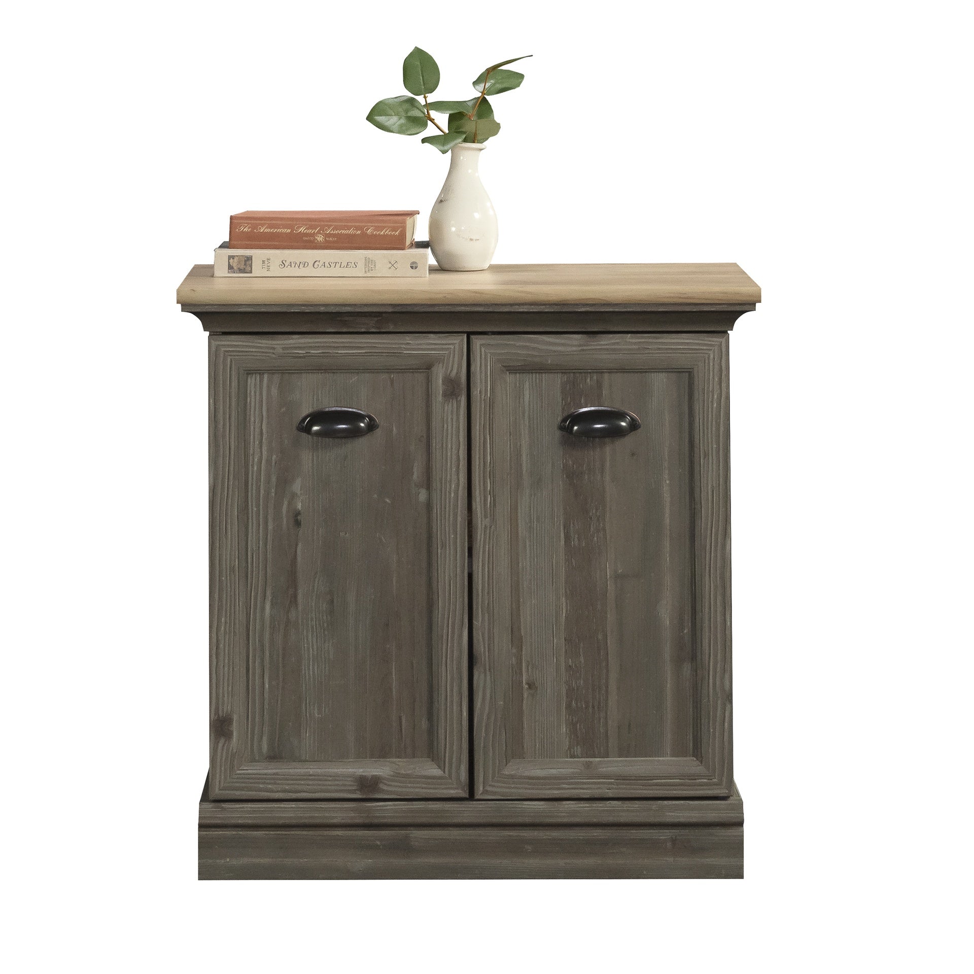 Utility Stand with Adjustable Shelves, Brown finish