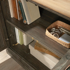 Utility Stand with Adjustable Shelves, Brown finish