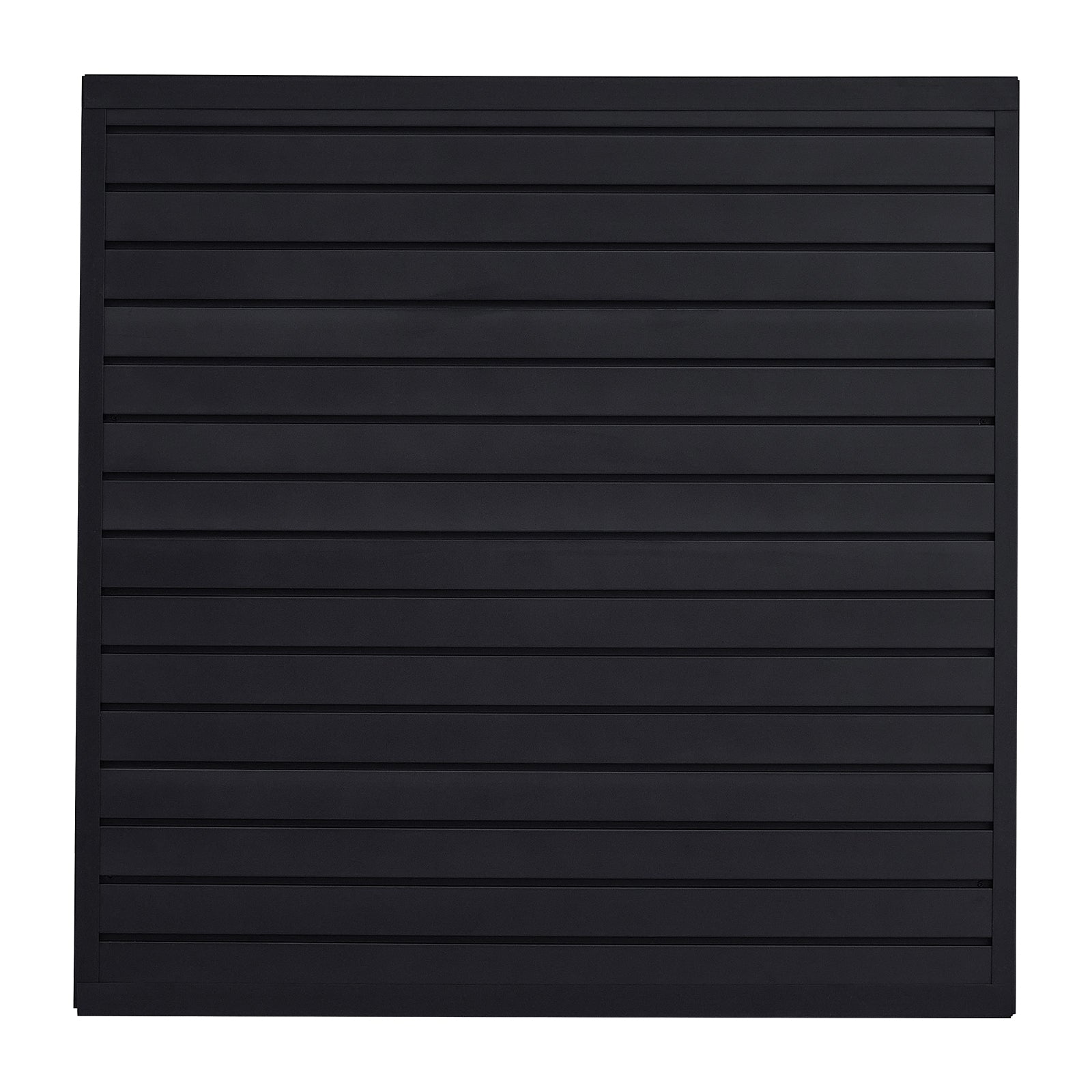 4 x 4 ft Slat Wall Paneling PVC Black Garage Slatwall with Modular Design