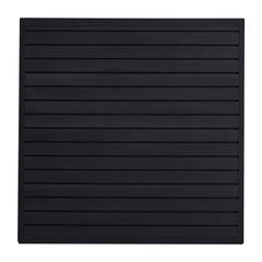 4 x 4 ft Slat Wall Paneling PVC Black Garage Slatwall with Modular Design