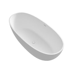 61" Premium Solid Surface Deep Soaking Bathtub