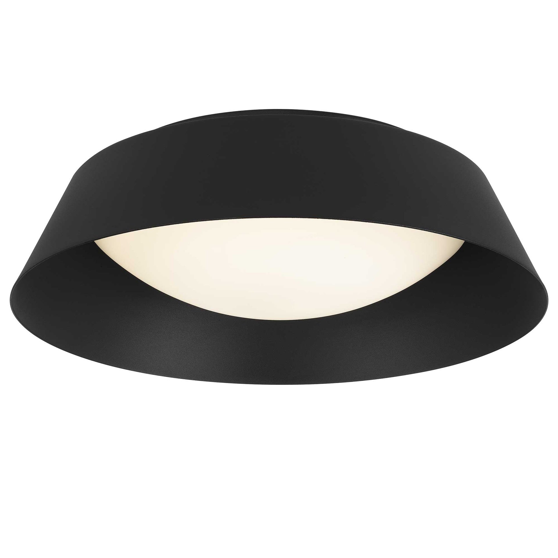 15 inch Black LED Flush Mount