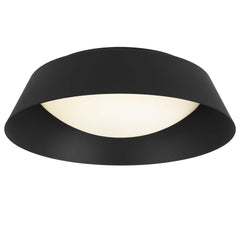 15 inch Black LED Flush Mount