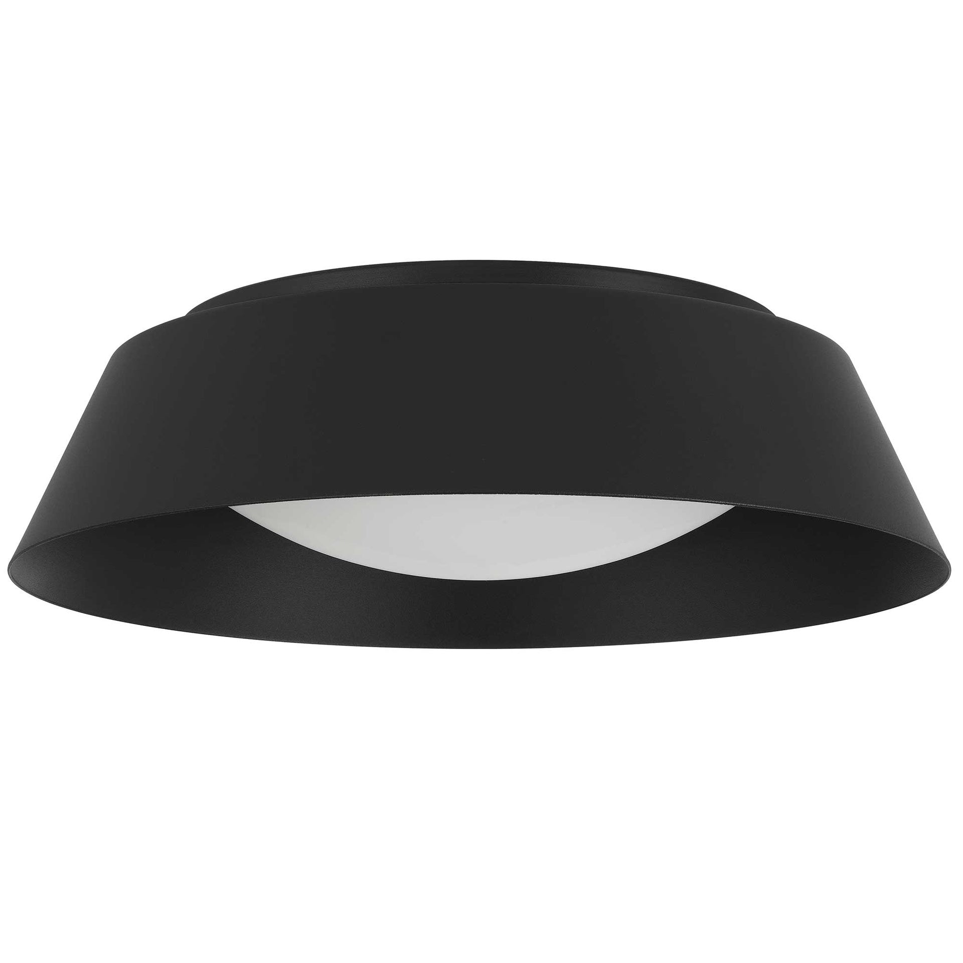 15 inch Black LED Flush Mount