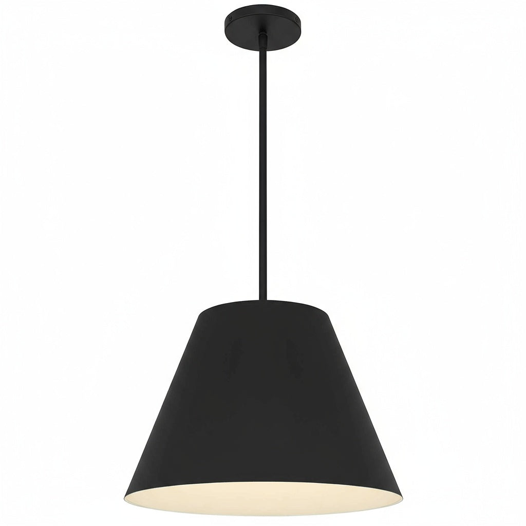 16 inch Diameter Integrated LED Black Pendant