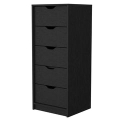 Wenge 5 Narrow Drawer Dresser