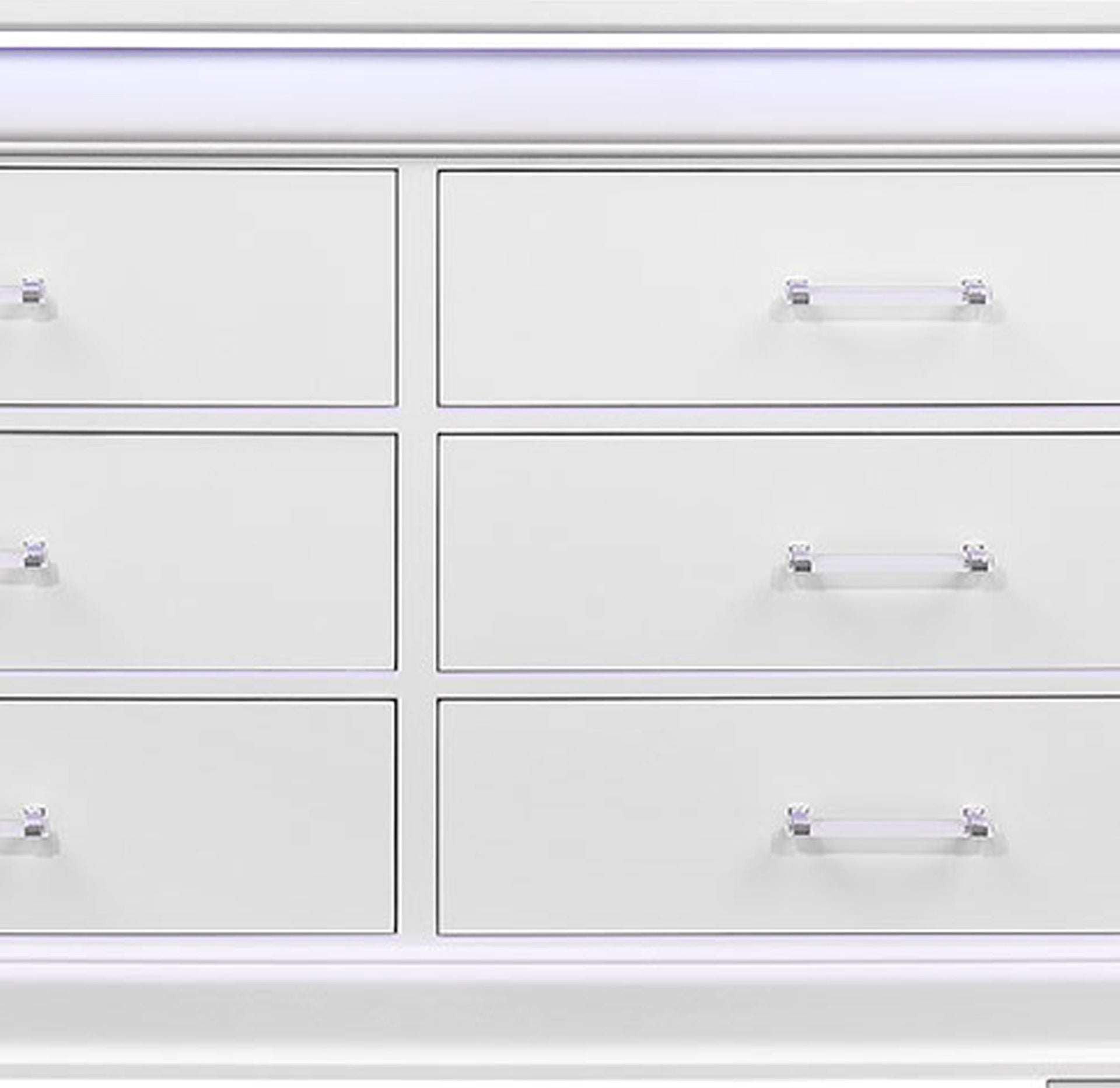 CHARLSTON WHITE DRESSER WITH LED