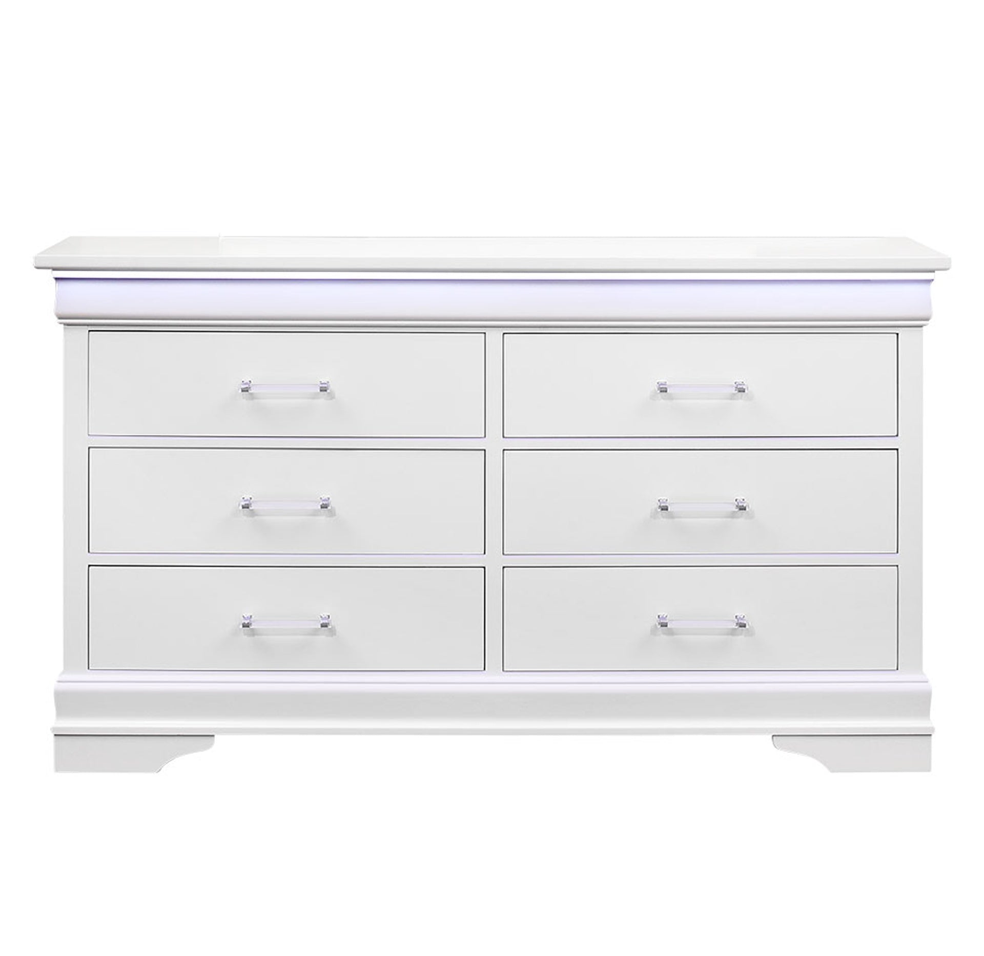 CHARLSTON WHITE DRESSER WITH LED