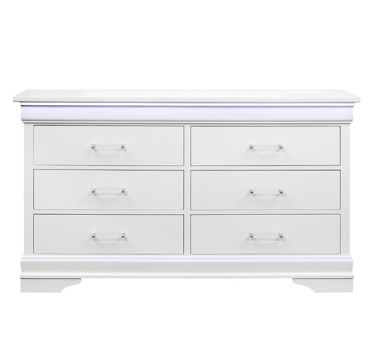 CHARLSTON WHITE DRESSER WITH LED