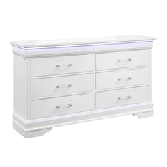 CHARLSTON WHITE DRESSER WITH LED