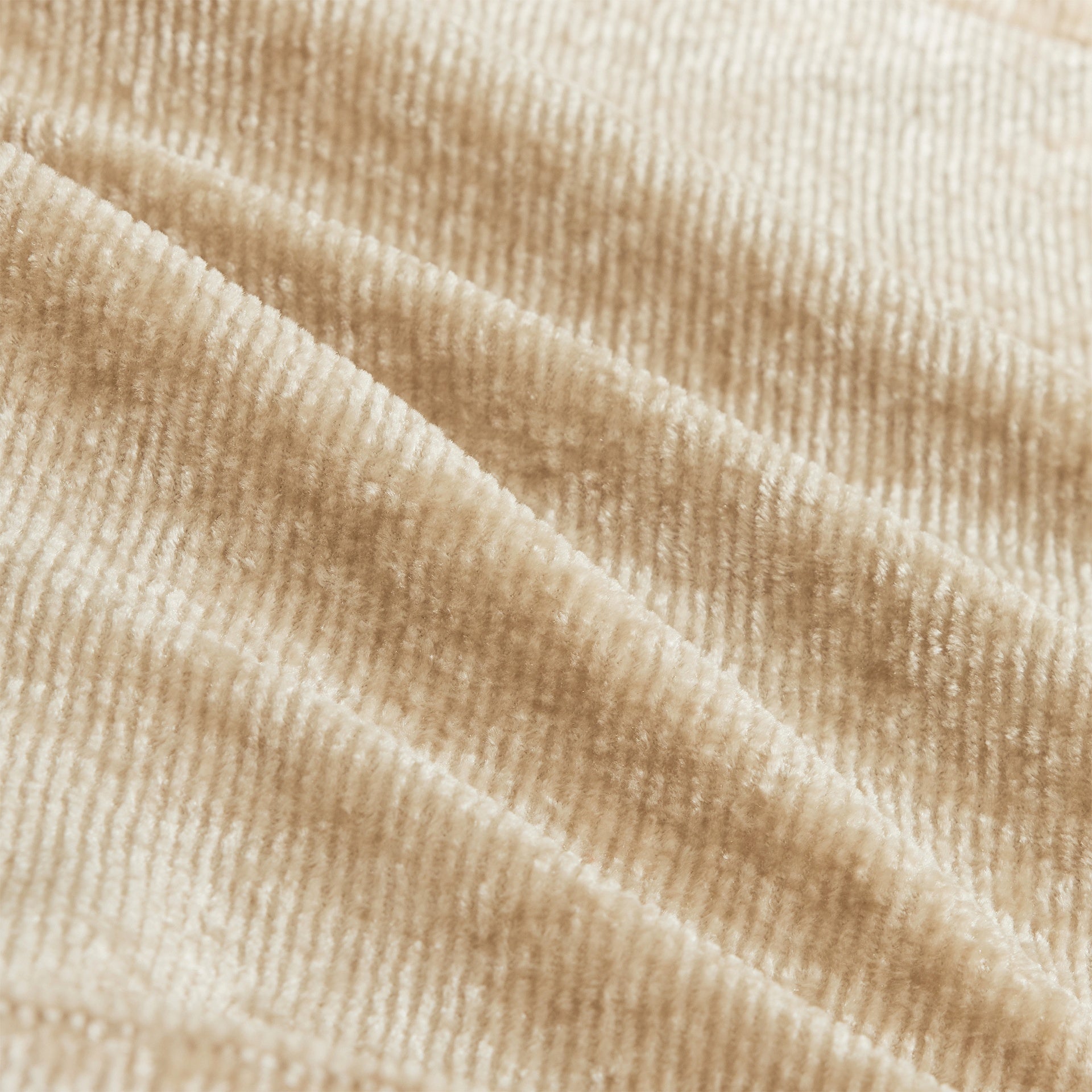 Harrison Ottoman Velvet-Light Camel
