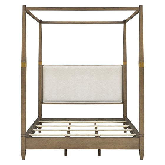 Canopy Bed Queen Brown See below