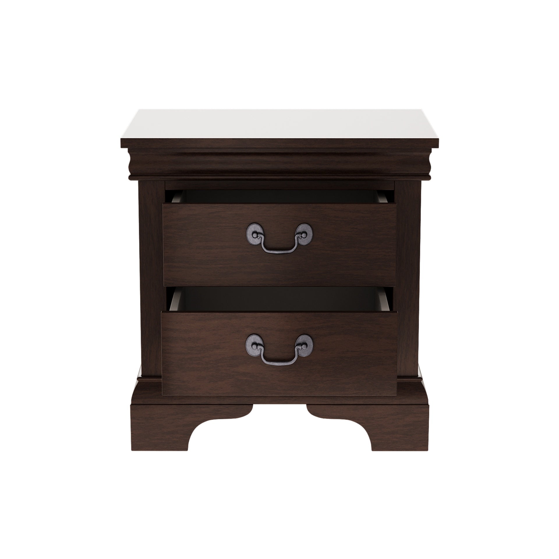 22" x 16" x 22.7" Classic Wooden Nightstand-Cherry